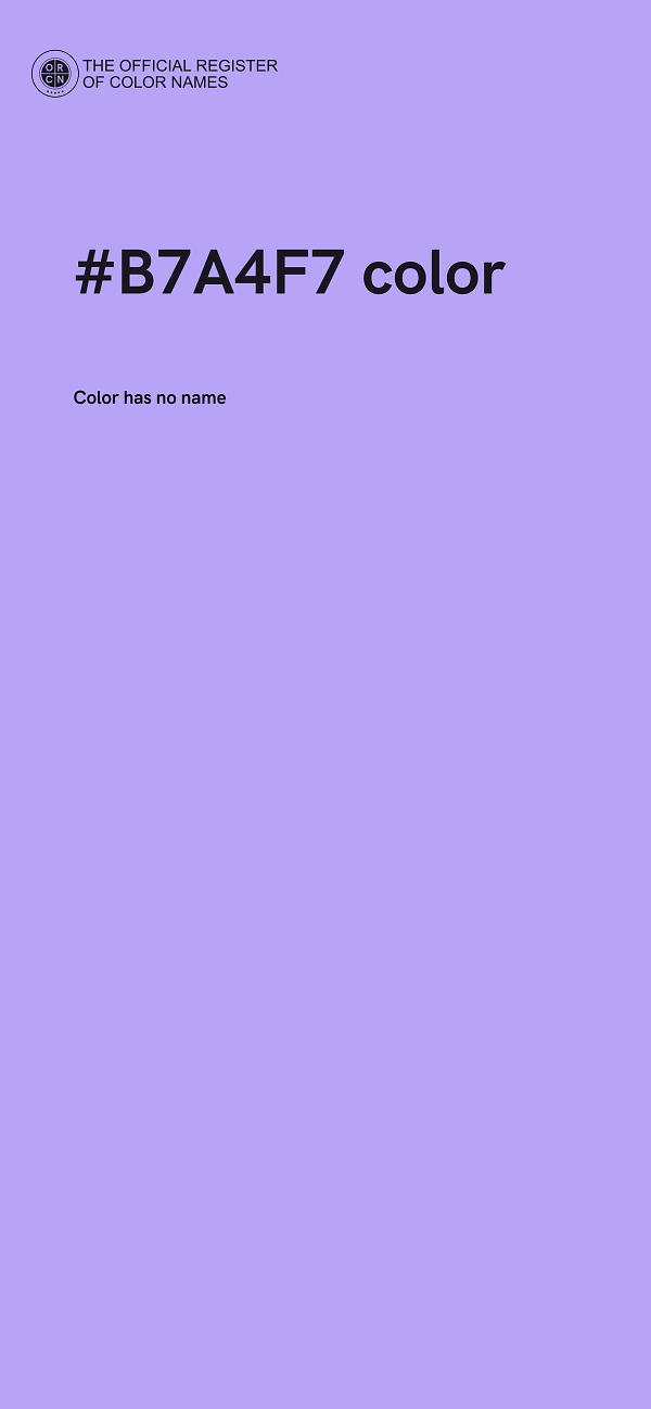 #B7A4F7 color image