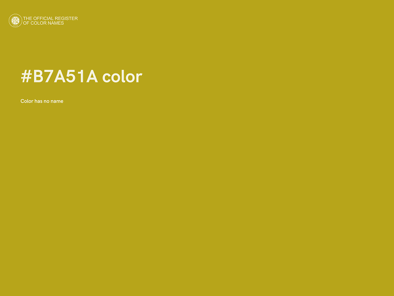 #B7A51A color image