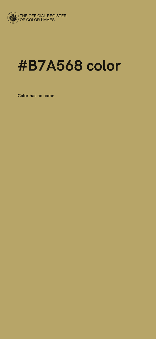 #B7A568 color image
