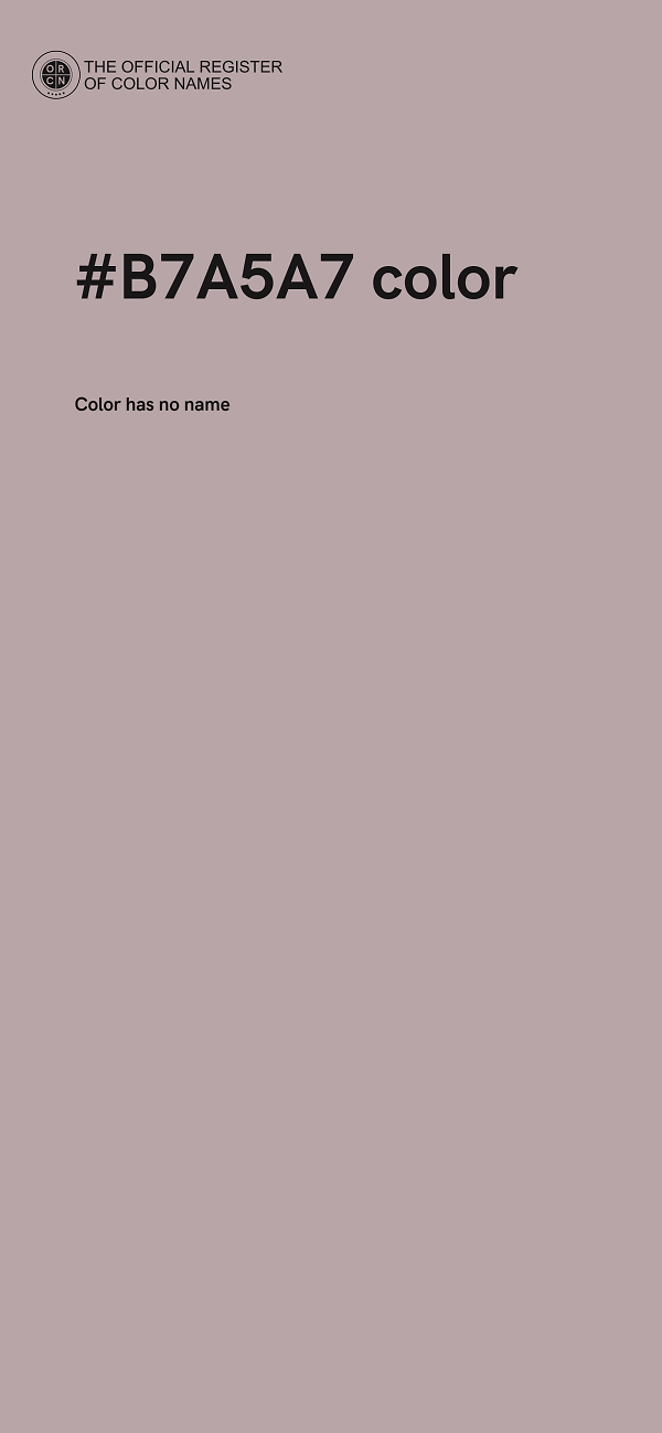 #B7A5A7 color image