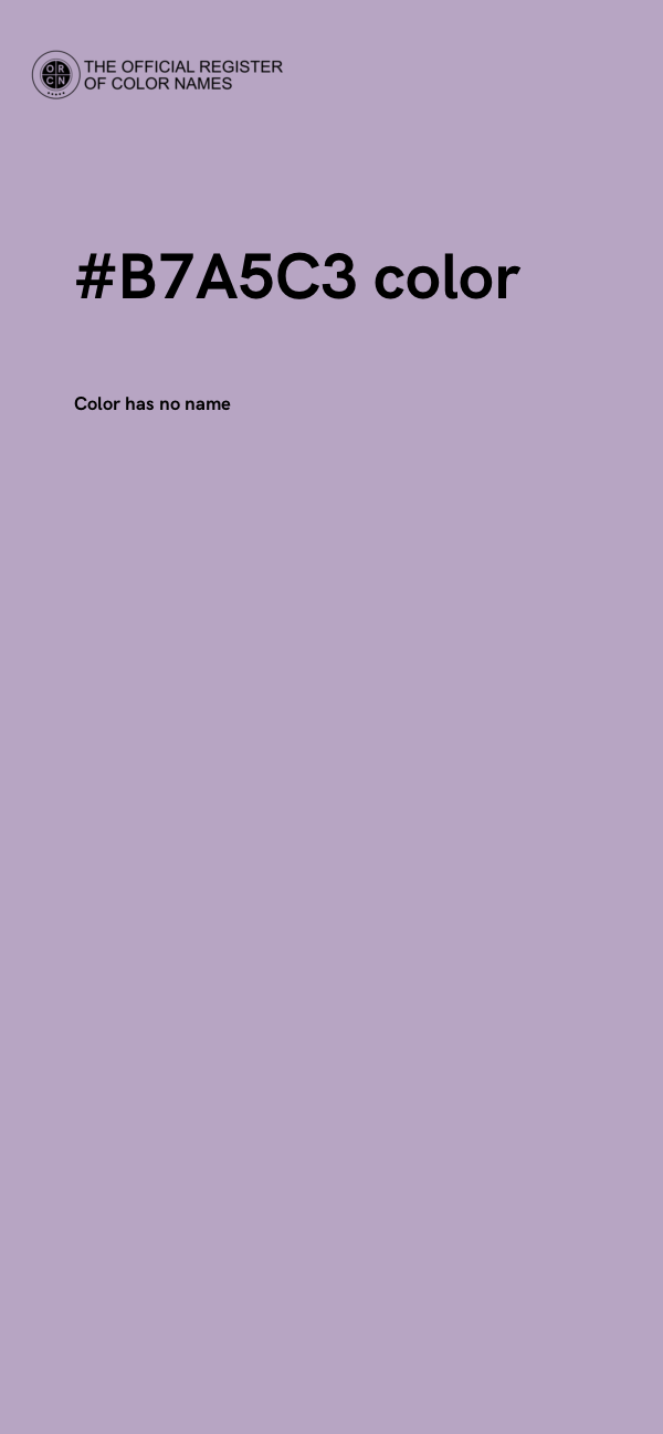 #B7A5C3 color image