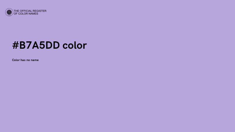 #B7A5DD color image