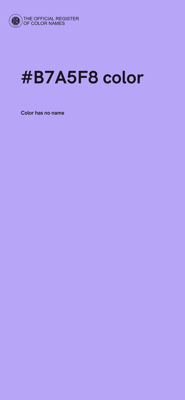 #B7A5F8 color image