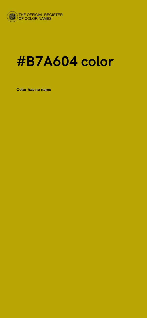 #B7A604 color image