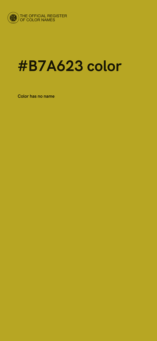 #B7A623 color image
