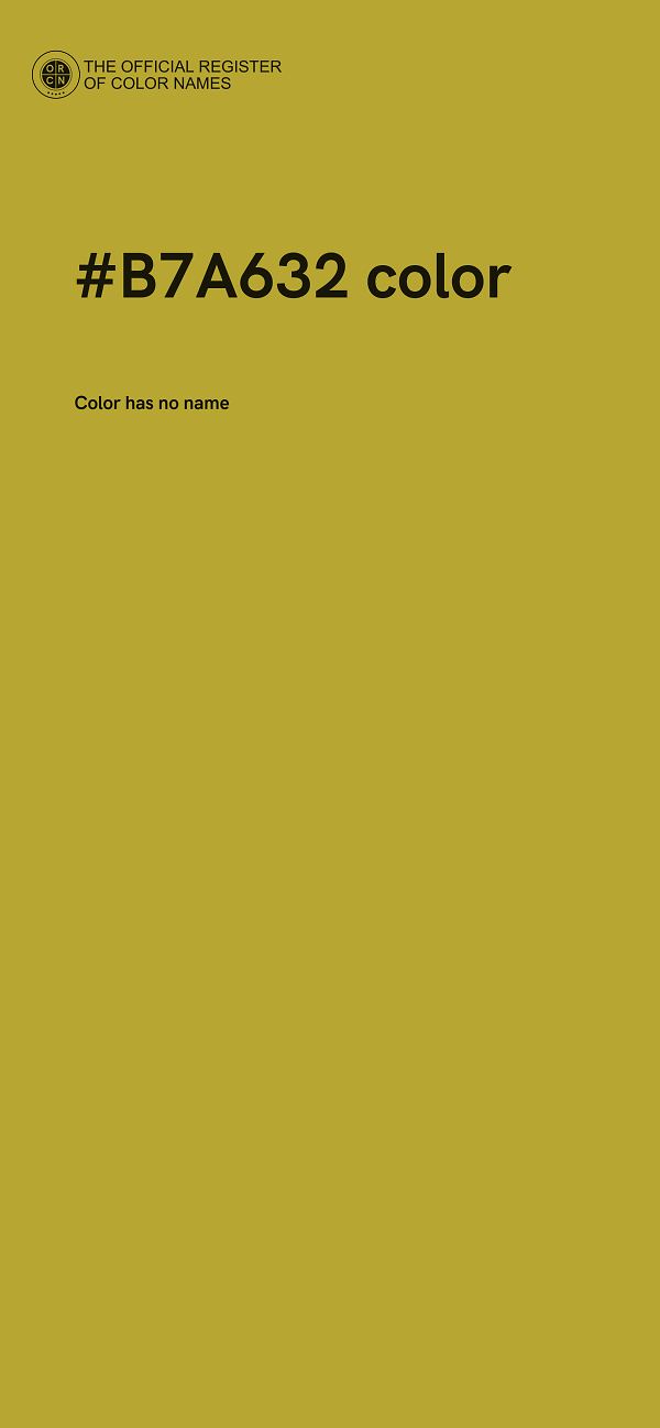 #B7A632 color image