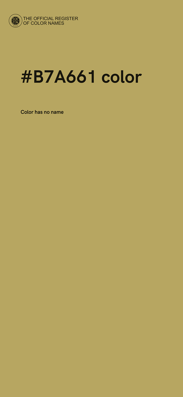 #B7A661 color image