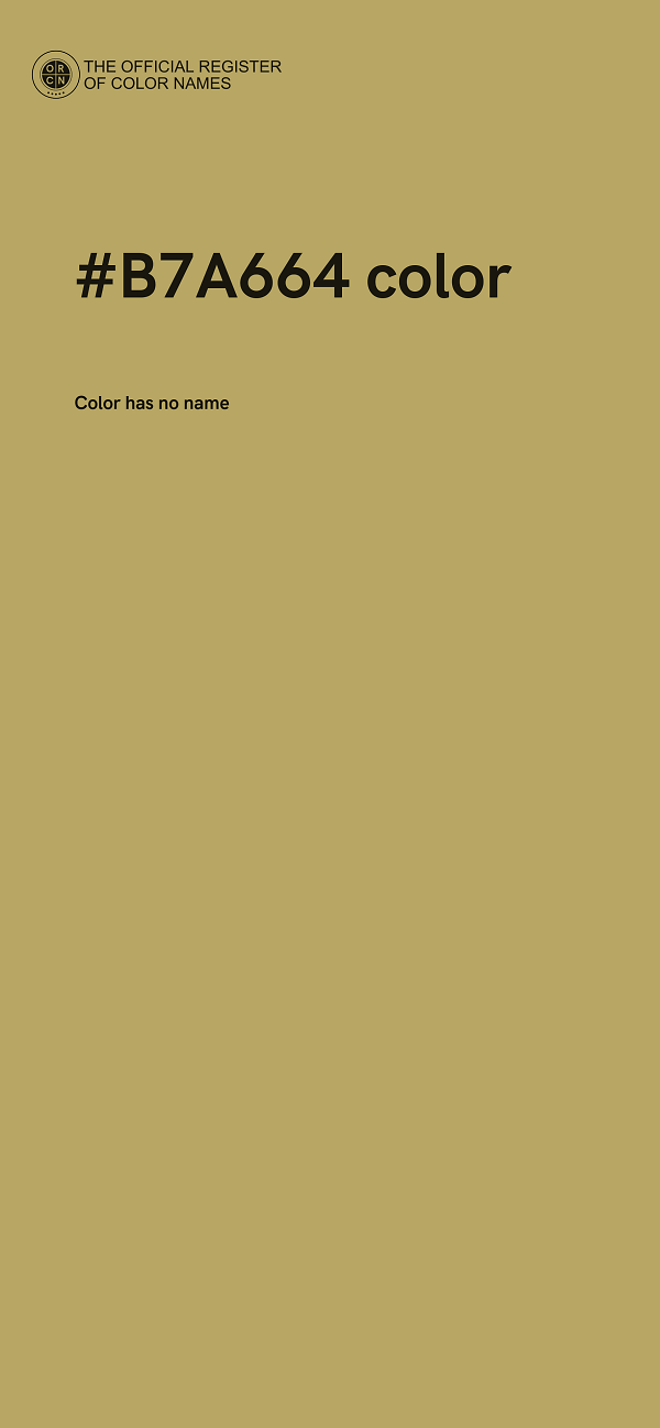 #B7A664 color image