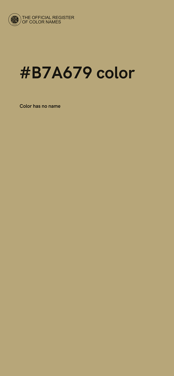 #B7A679 color image