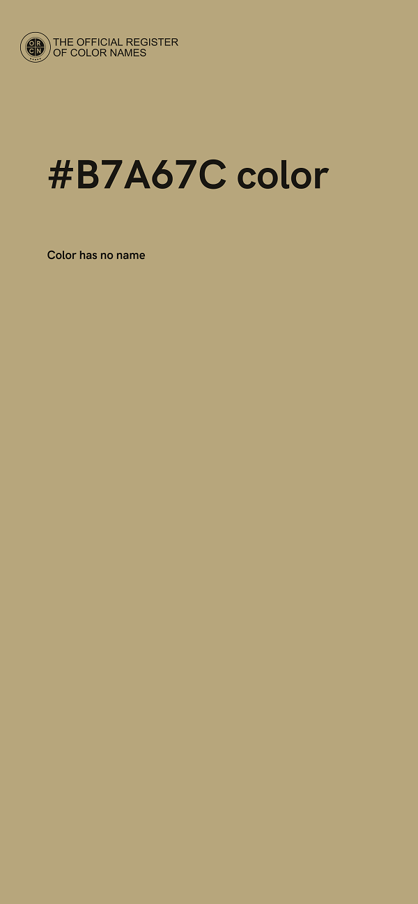 #B7A67C color image
