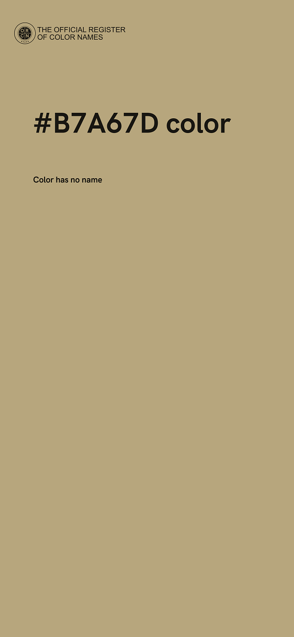 #B7A67D color image