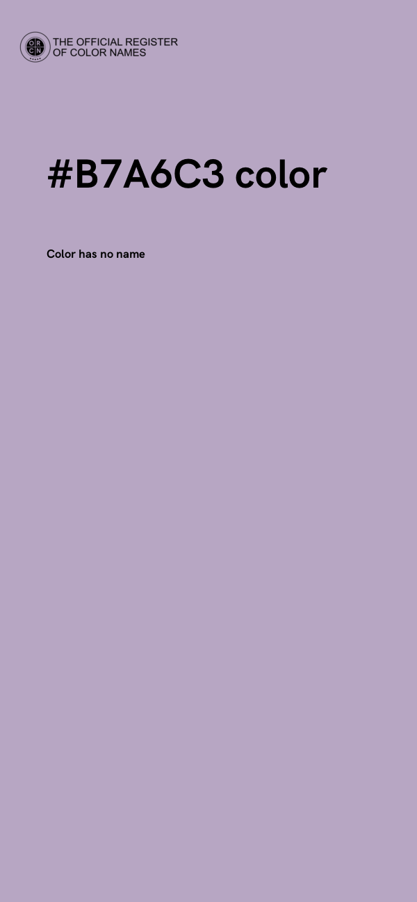 #B7A6C3 color image