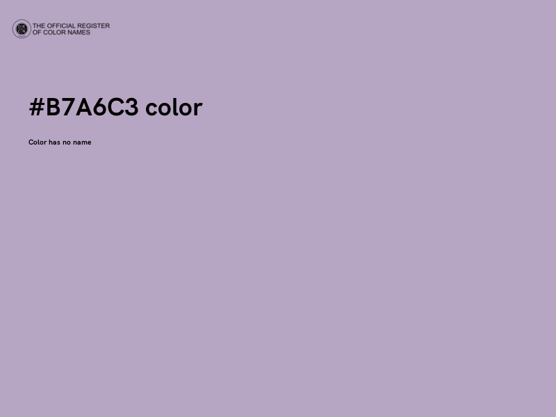 #B7A6C3 color image