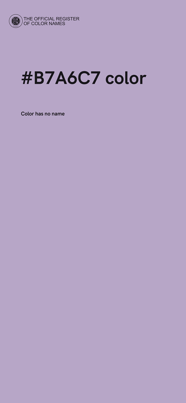 #B7A6C7 color image