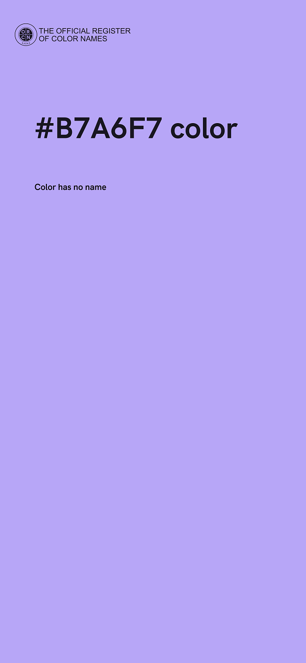 #B7A6F7 color image