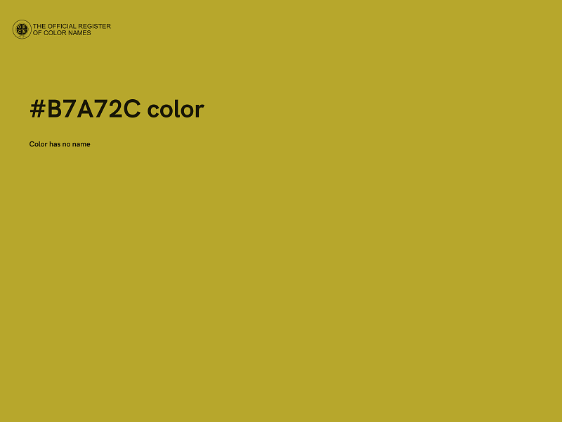 #B7A72C color image