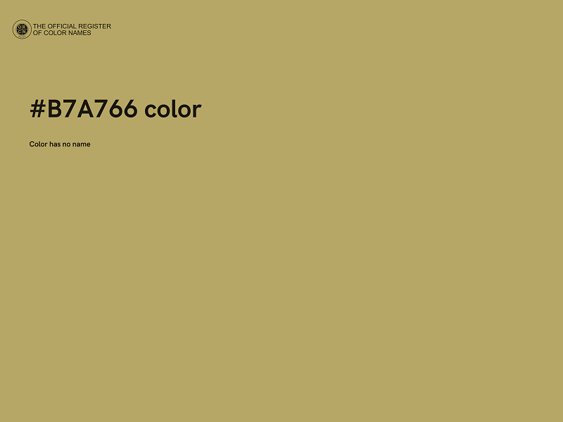 #B7A766 color image