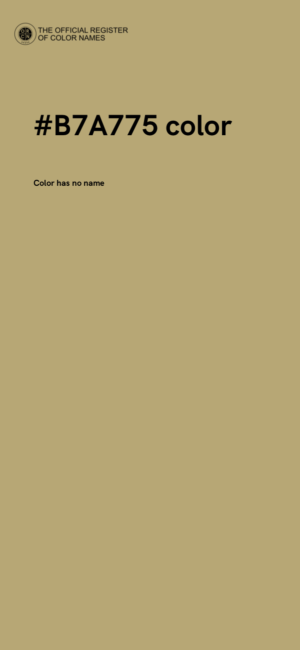 #B7A775 color image