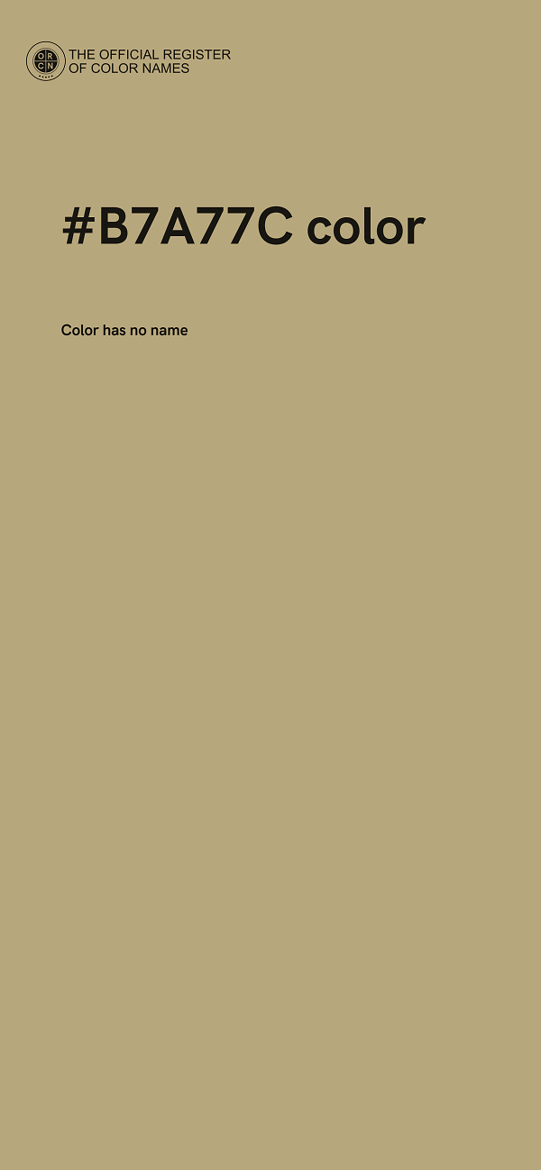 #B7A77C color image