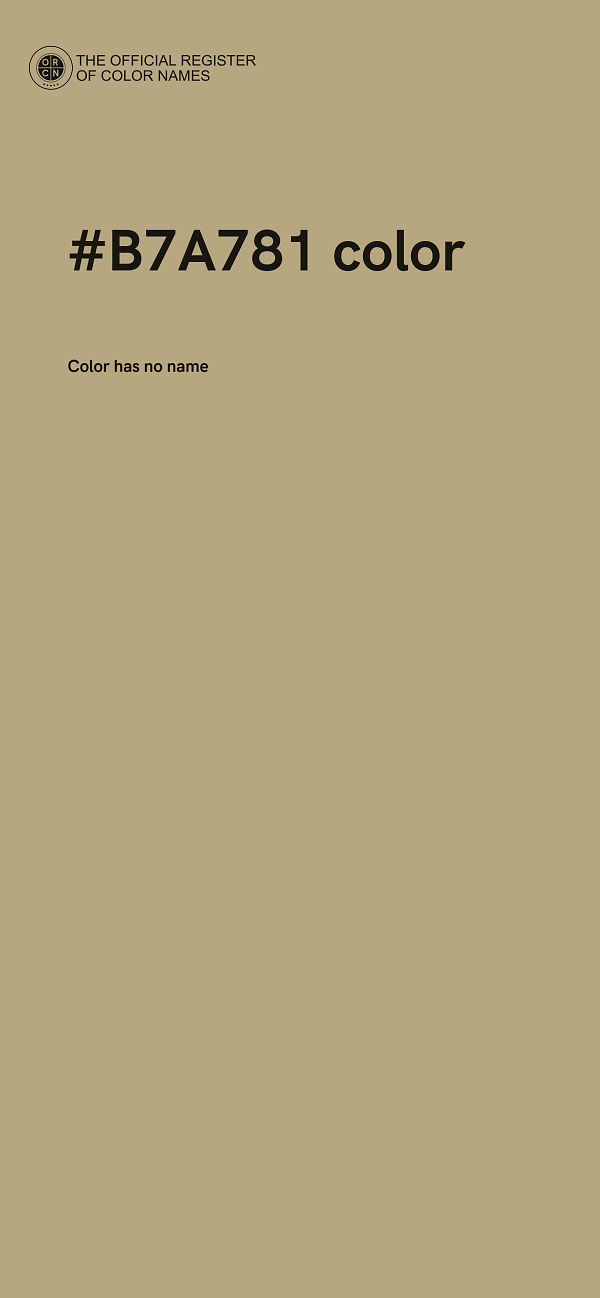 #B7A781 color image