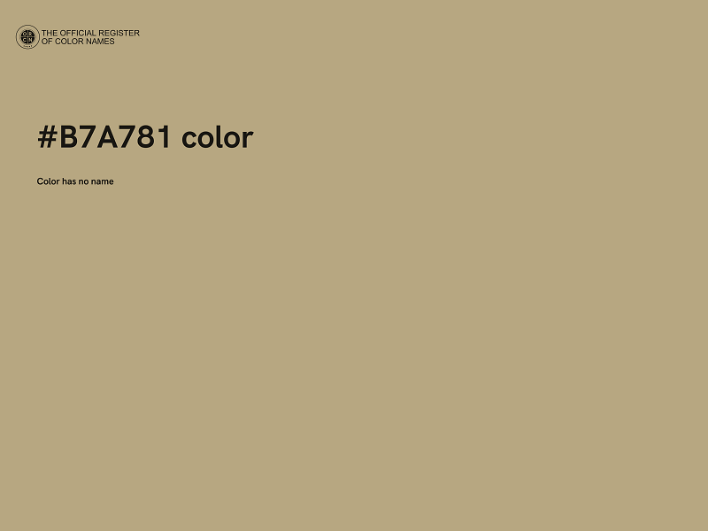 #B7A781 color image
