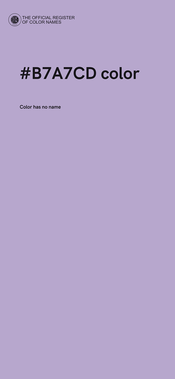 #B7A7CD color image