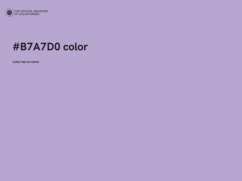 #B7A7D0 color image