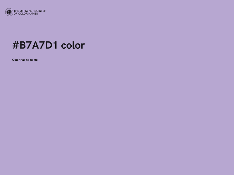 #B7A7D1 color image