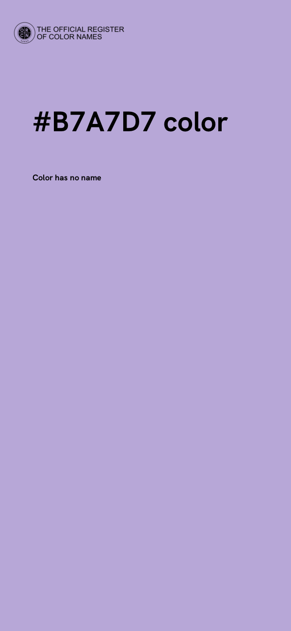 #B7A7D7 color image