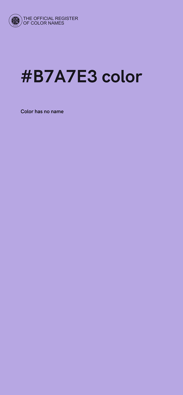 #B7A7E3 color image