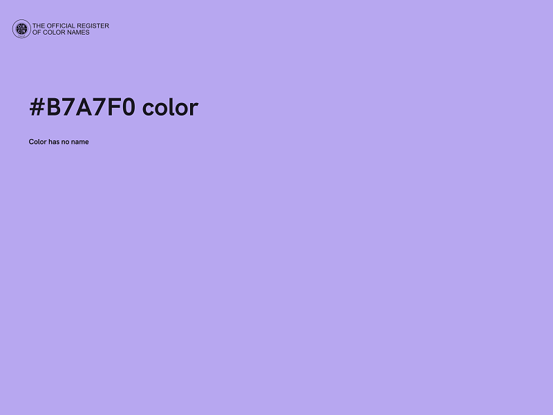 #B7A7F0 color image