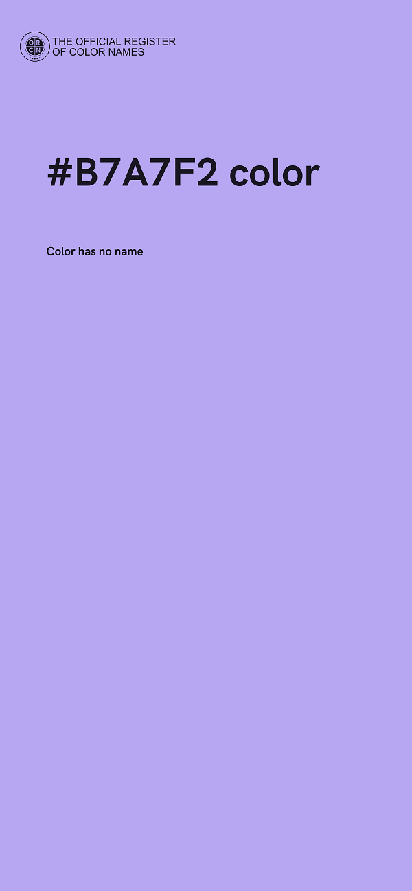 #B7A7F2 color image