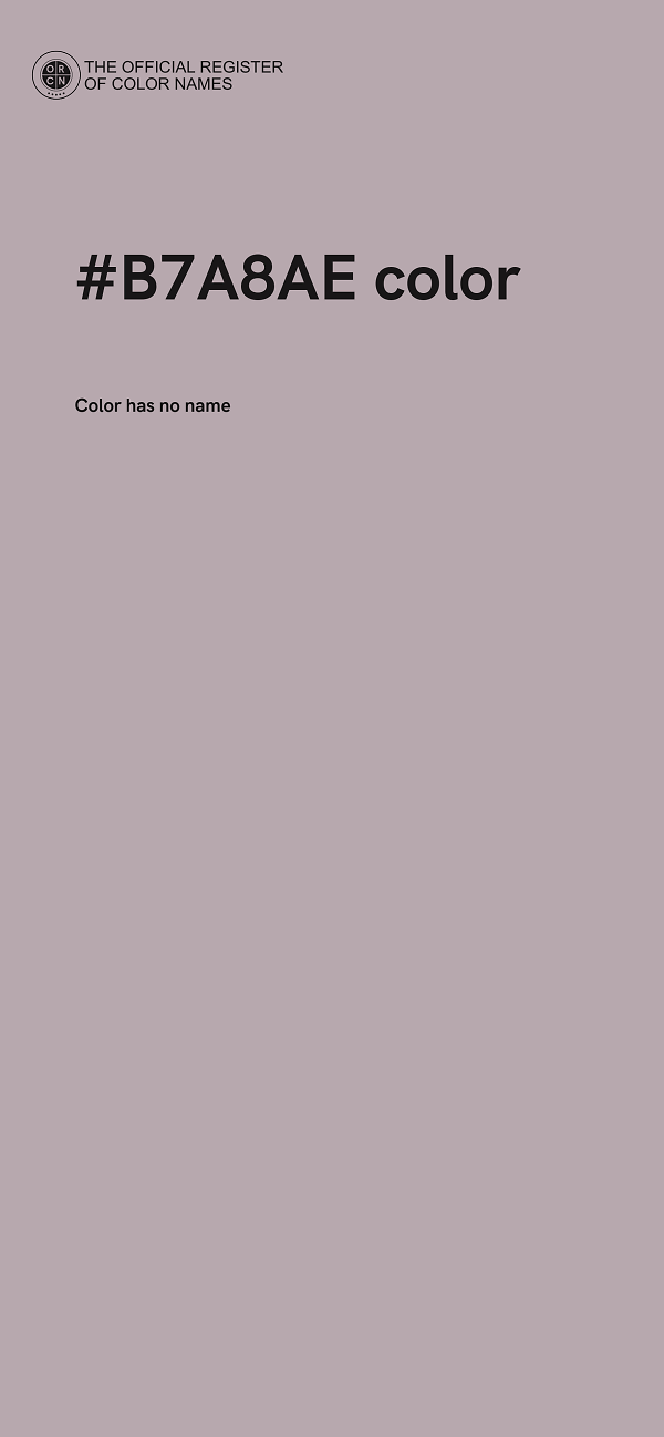 #B7A8AE color image