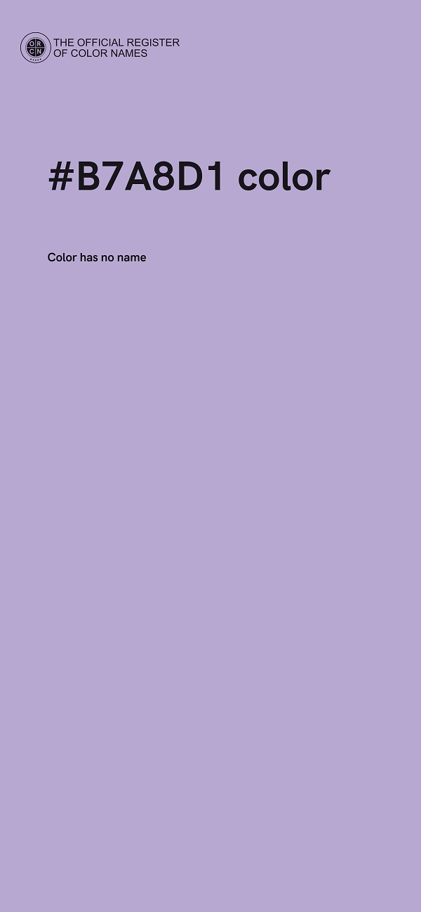 #B7A8D1 color image
