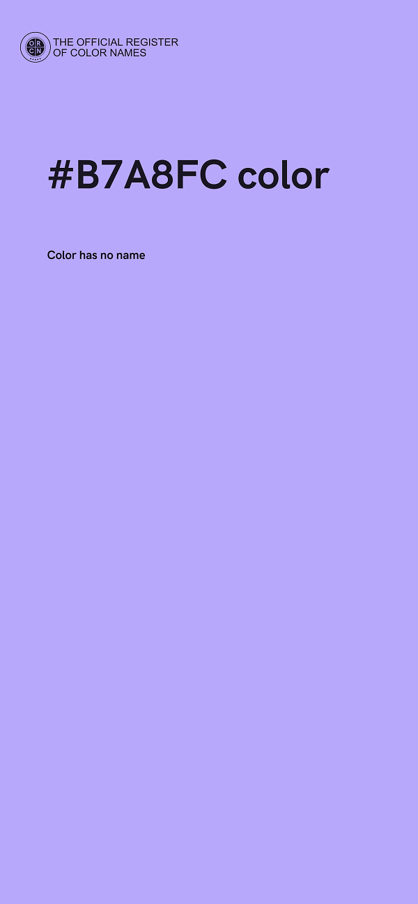 #B7A8FC color image