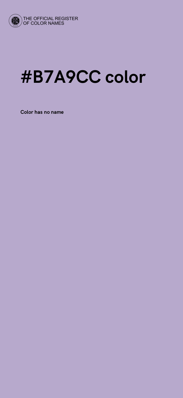 #B7A9CC color image