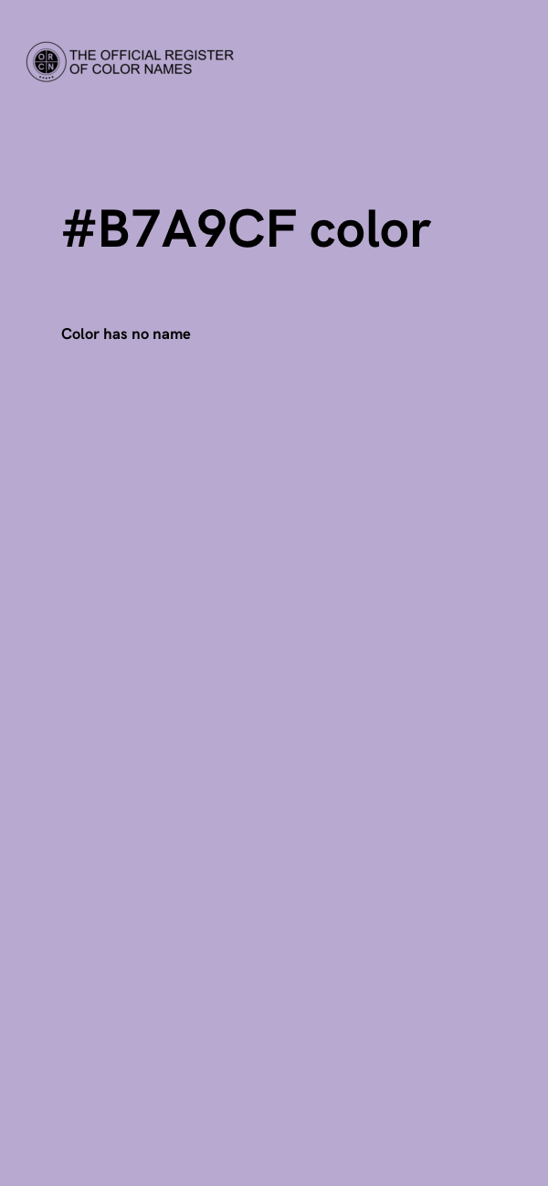 #B7A9CF color image