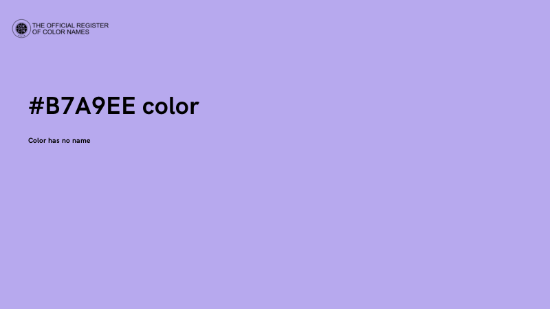 #B7A9EE color image