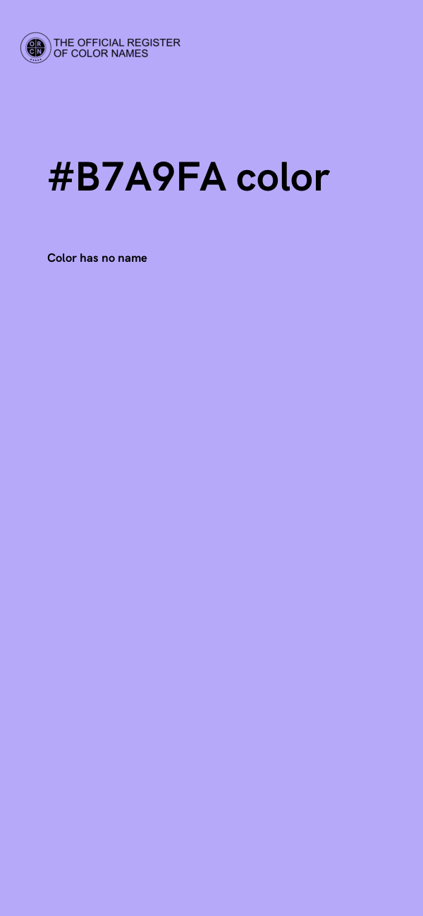 #B7A9FA color image