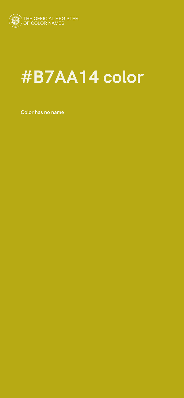 #B7AA14 color image