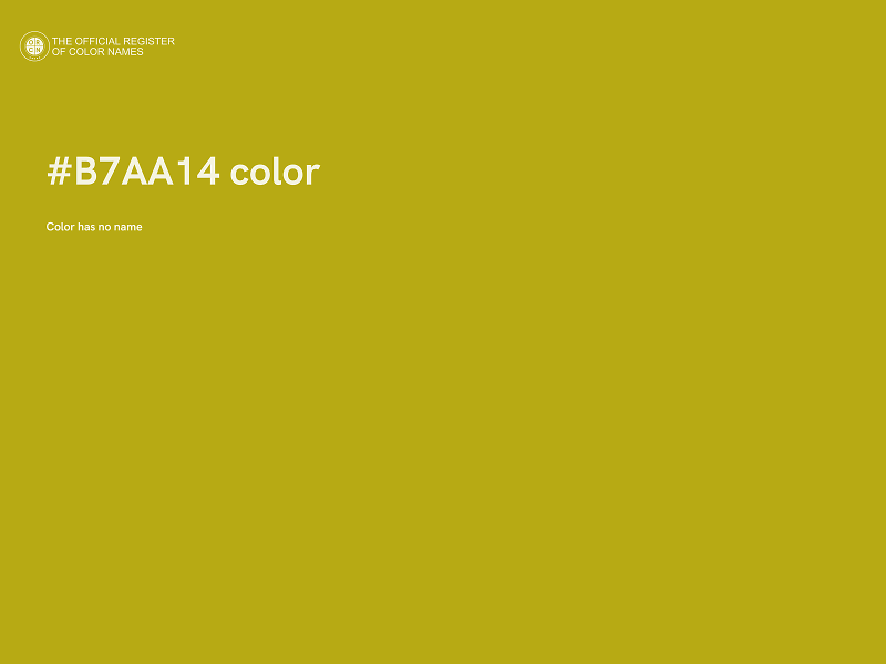 #B7AA14 color image