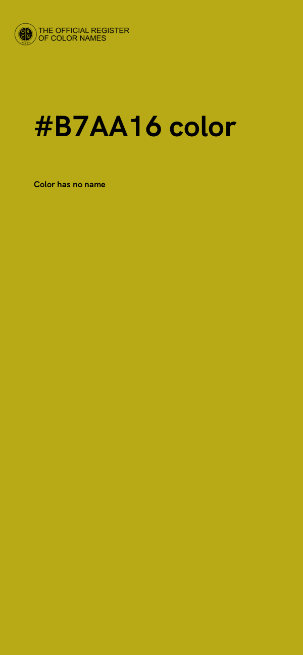 #B7AA16 color image