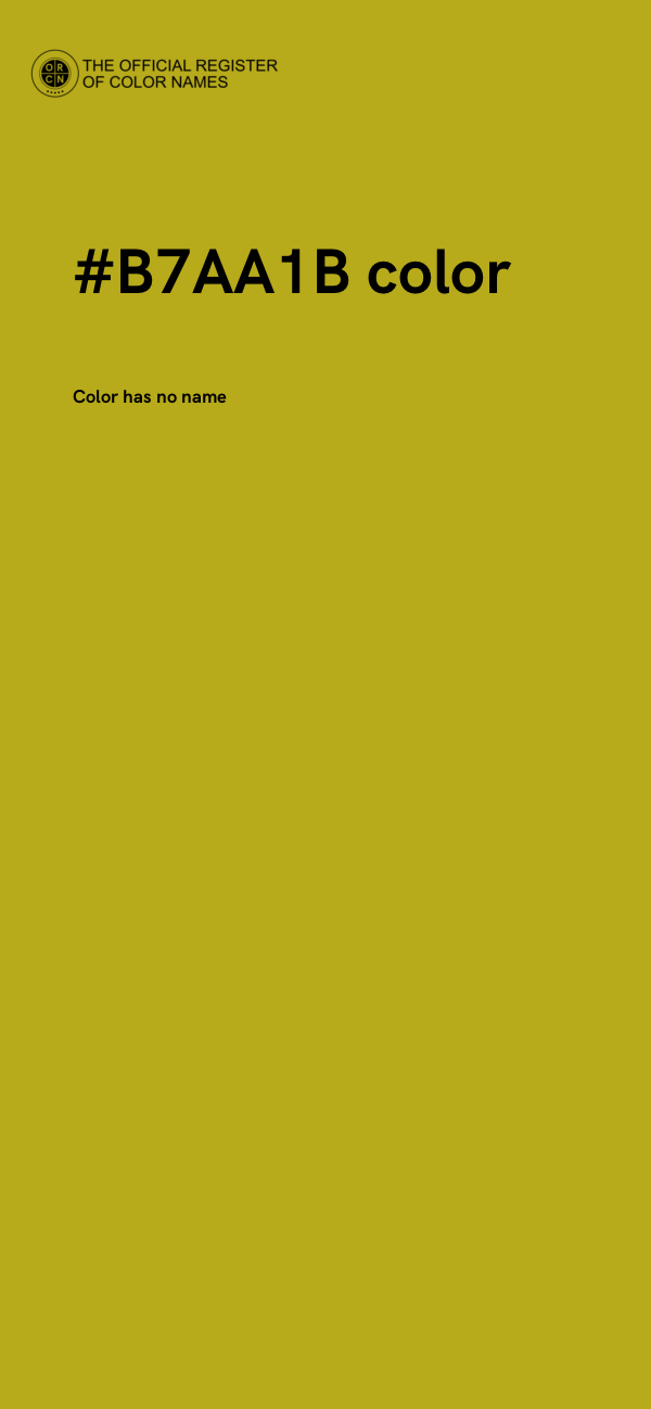 #B7AA1B color image