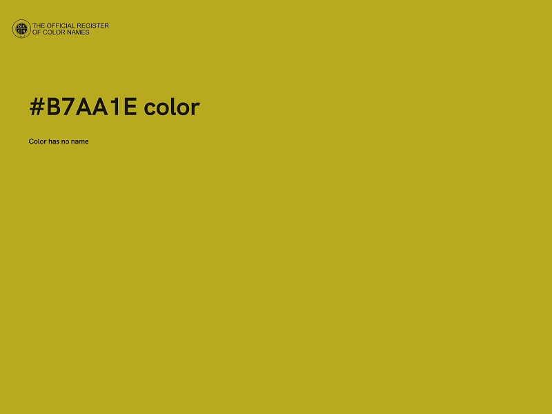 #B7AA1E color image