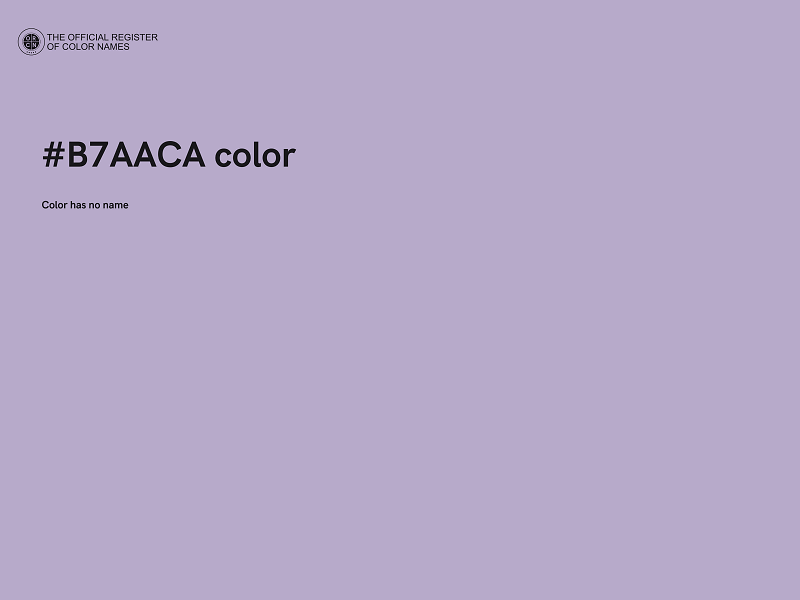 #B7AACA color image