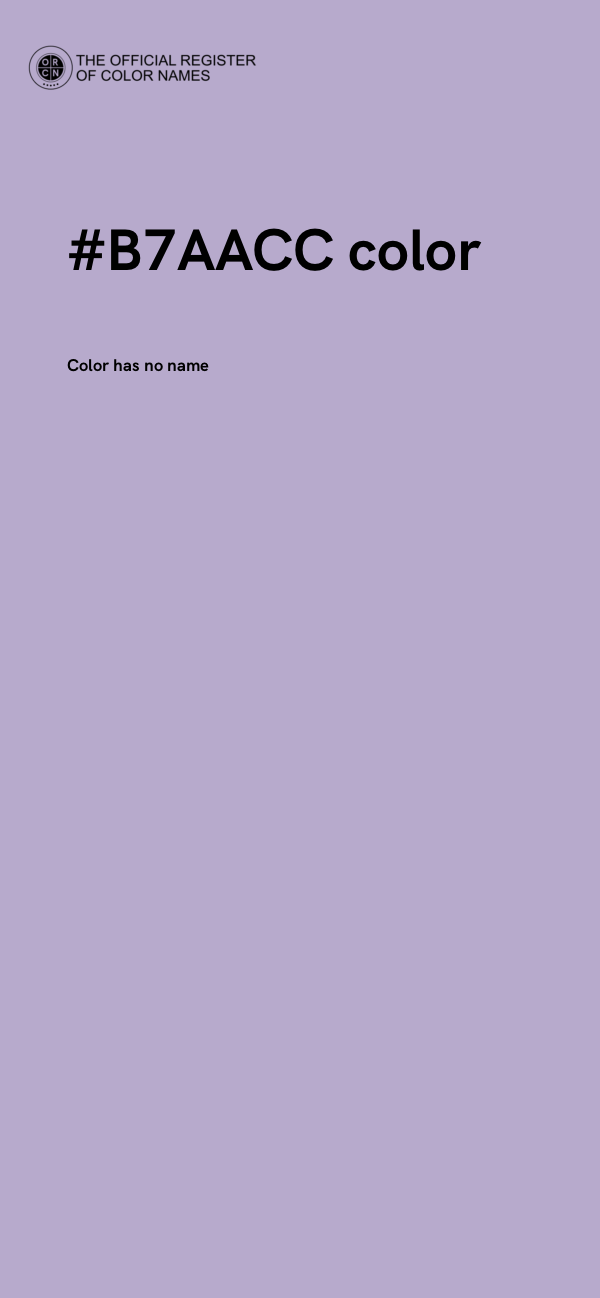 #B7AACC color image