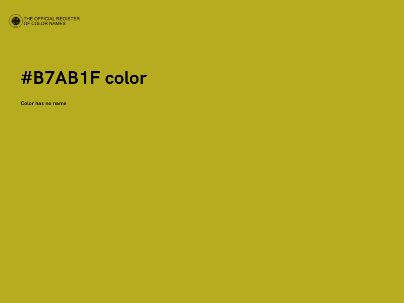 #B7AB1F color image