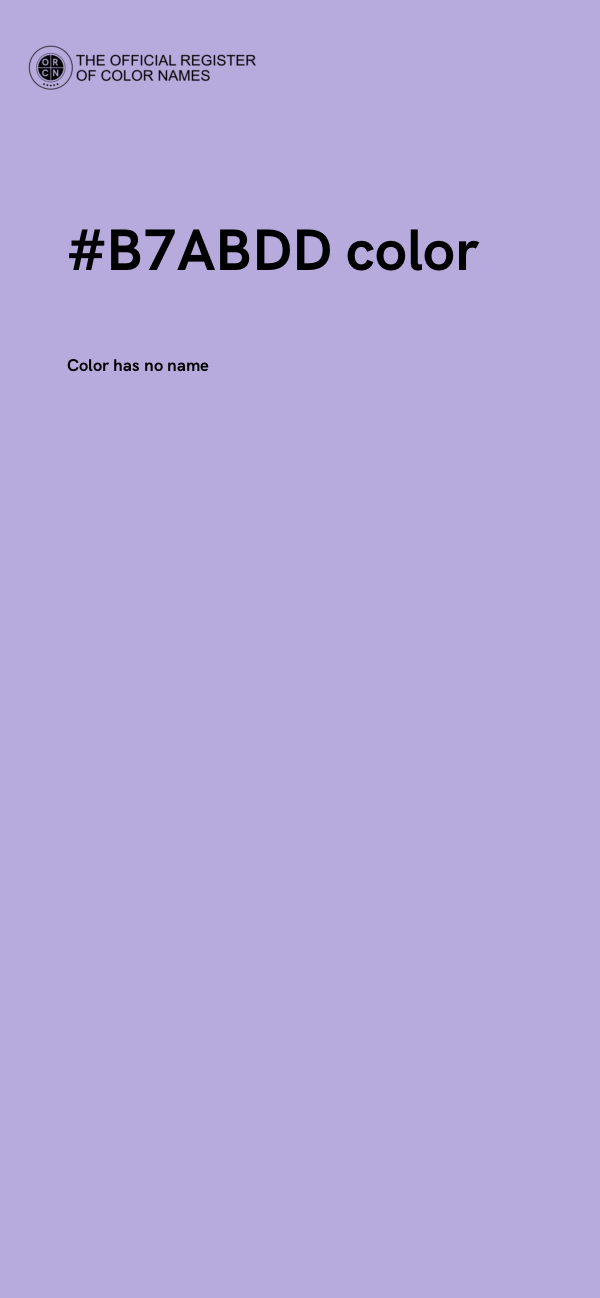 #B7ABDD color image