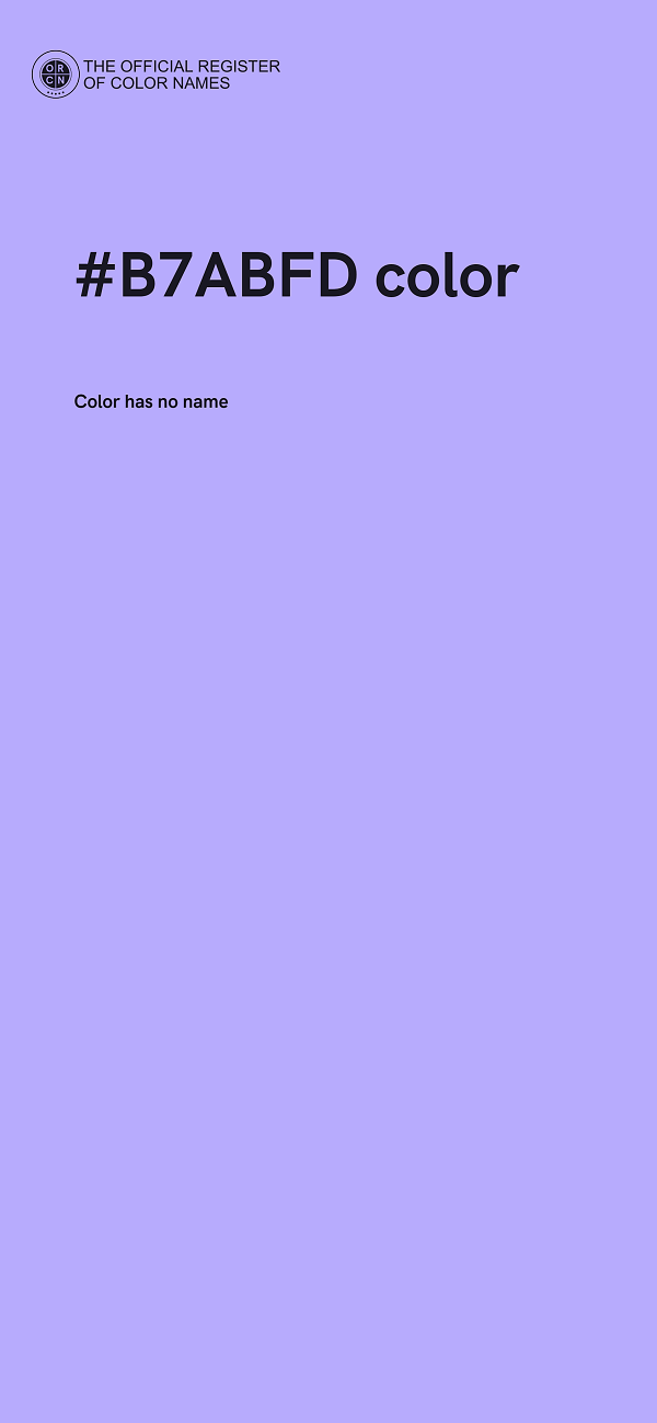 #B7ABFD color image