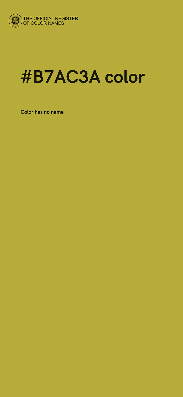 #B7AC3A color image